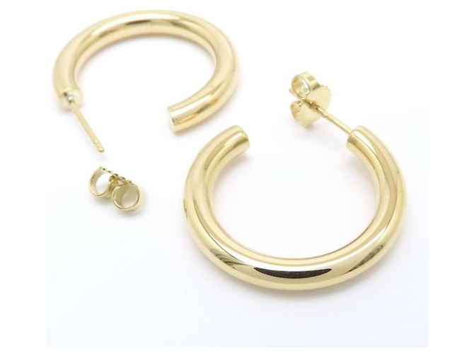 Autre Marque Orecchini a cerchio Tiffany in oro giallo 18K - vista 3