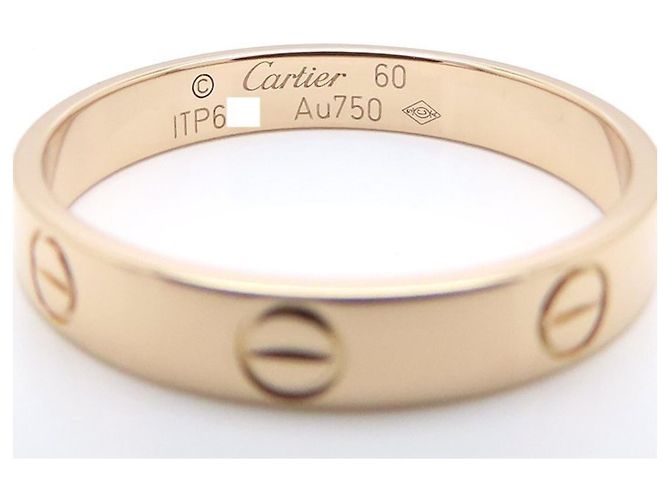 Bague Mini Love Cartier en or rose 18K - vue 5