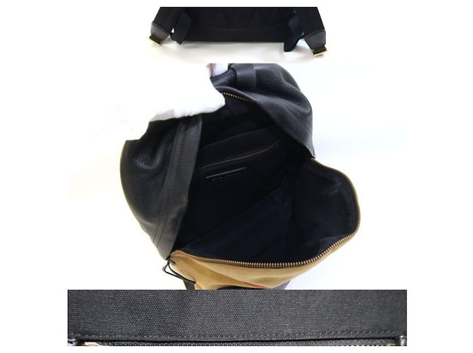 Zaino Burberry da uomo Nero Marrone chiaro - vista 2