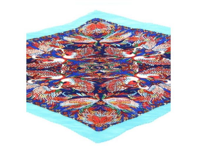Pañuelo de seda azul Louis Vuitton - vista 2