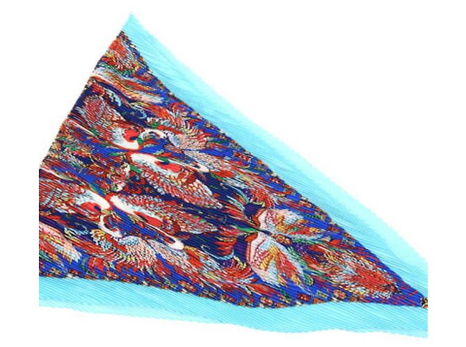 Pañuelo de seda azul Louis Vuitton - vista 3