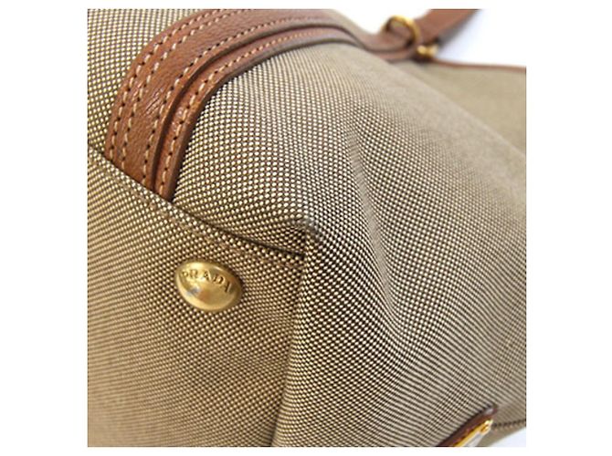 Borsa Prada BN1671 in Beige e Brown Marrone - vista 3