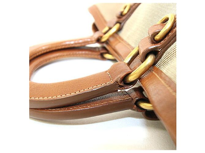 Borsa Prada BN1671 in Beige e Brown Marrone - vista 7