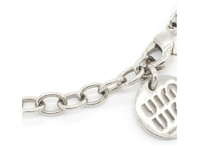 Bracelet à breloques argenté Miu Miu - vue 3