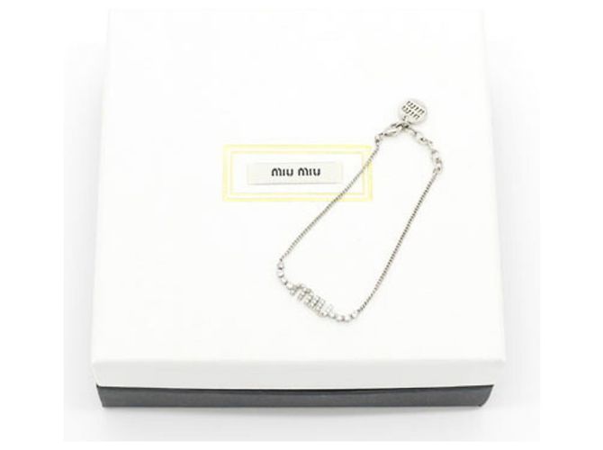 Bracelet à breloques argenté Miu Miu - vue 6