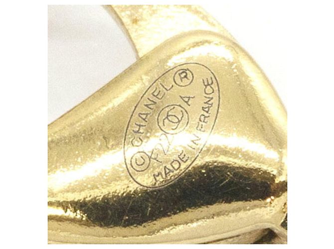 Collana con pendente Chanel in metallo dorato e strass D'oro - vista 4
