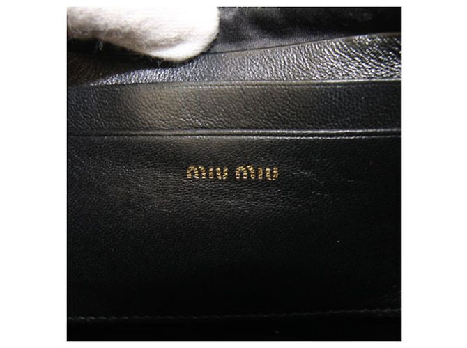 Borsa a tracolla Miu Miu Matelassé in pelle nera Nero - vista 4