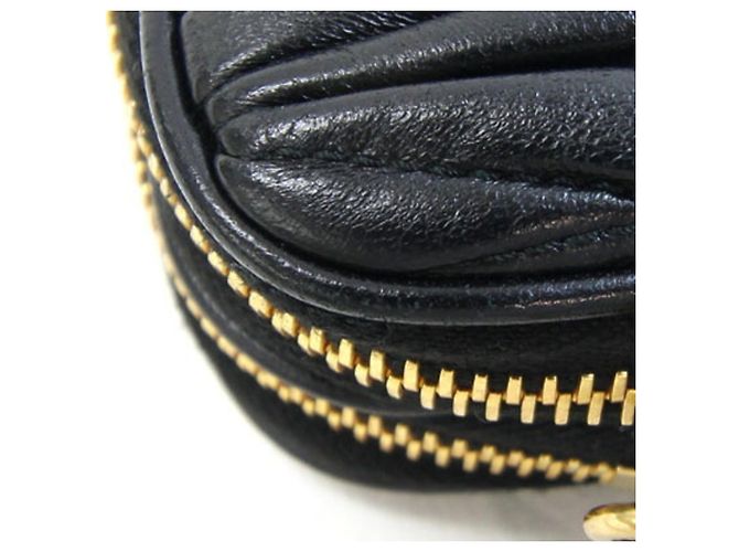 Borsa a tracolla Miu Miu Matelassé in pelle nera Nero - vista 7