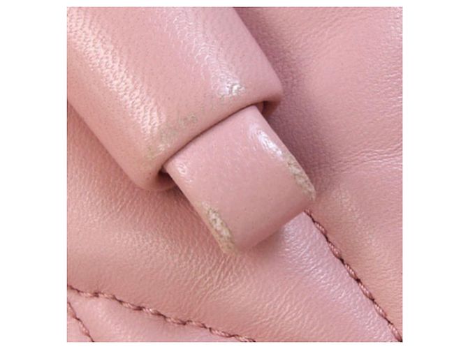 Bolsa Tiracolo Miu Miu em Couro Rosa - vista 5