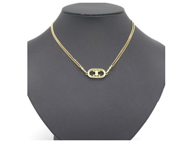 Céline Collier avec pendentif Triomphe doré Celine - vue 4