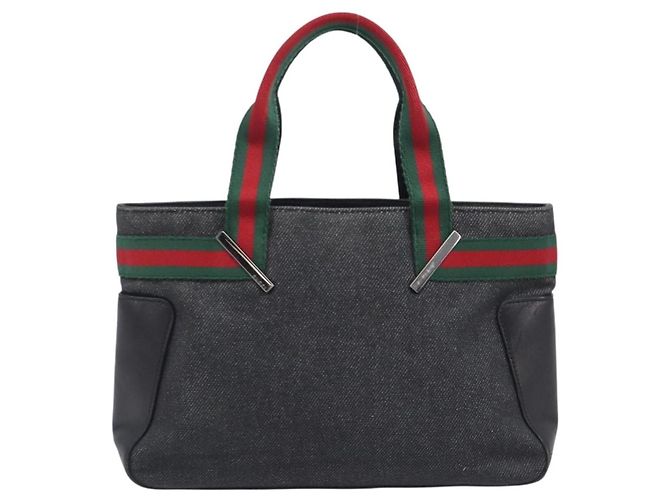Gucci Sherry Line Tote Canvas Schwarz - Ansicht 2