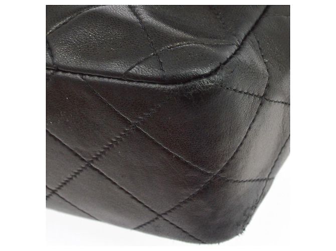 Chanel Vintage Classic Double Flap Quilted Lambskin Small Schwarz - Ansicht 6