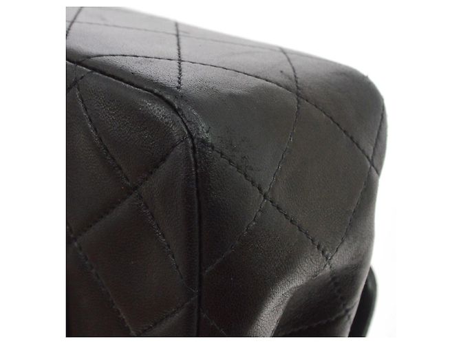 Chanel Vintage Classic Double Flap Quilted Lambskin Small Schwarz - Ansicht 7