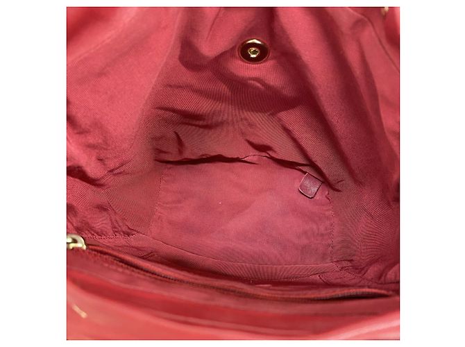 Chanel Matelassé Lambskin Backpack Red - view 4