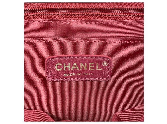 Chanel Matelassé Lambskin Backpack Red - view 5