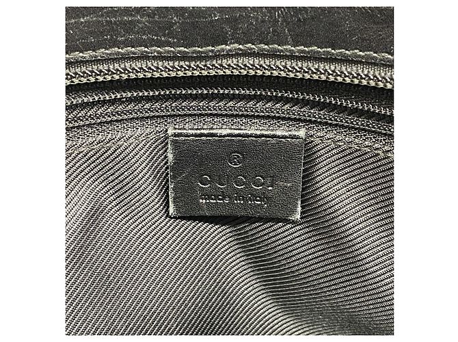 Borsa Tote Gucci GG Canvas Nero Beige - vista 5