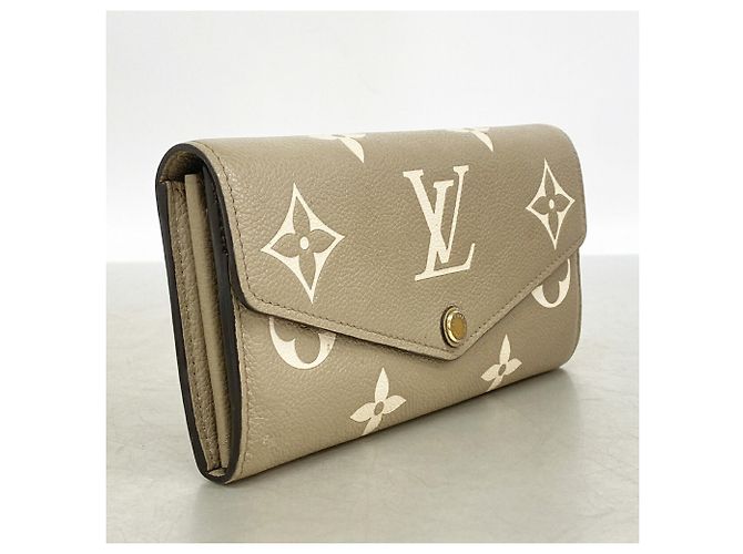 Louis Vuitton Bicolor Long Wallet Grey Cream - view 2
