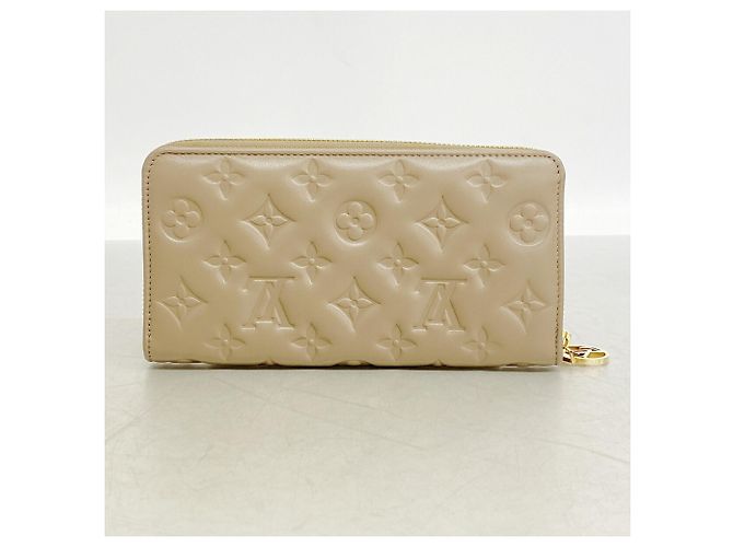 Carteira Zippy Louis Vuitton Monogram Embossed Taupe - vista 7