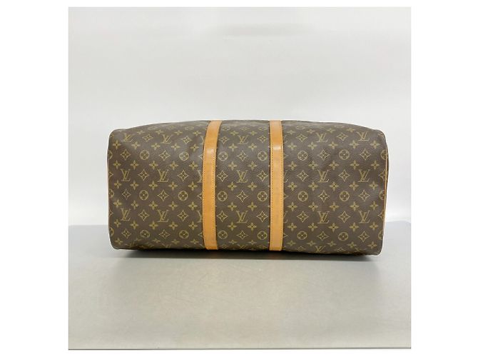 Borsa Louis Vuitton Boston Monogram Keepall 55 Marrone - vista 3