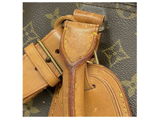 Borsa Louis Vuitton Boston Monogram Keepall 55 Marrone - vista 9