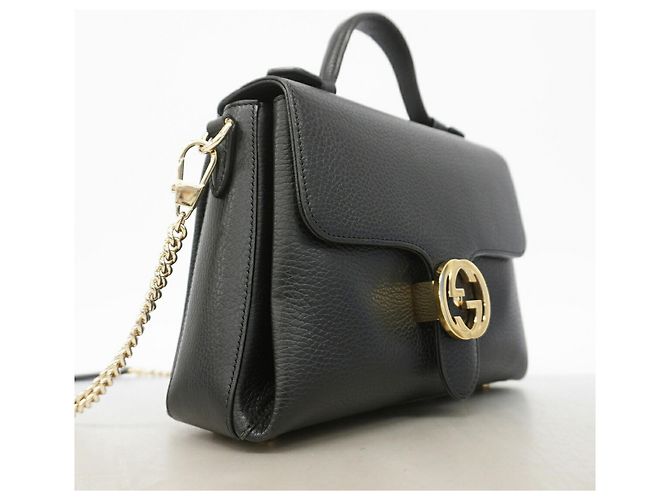 Borsa Gucci Interlocking G Nero - vista 2
