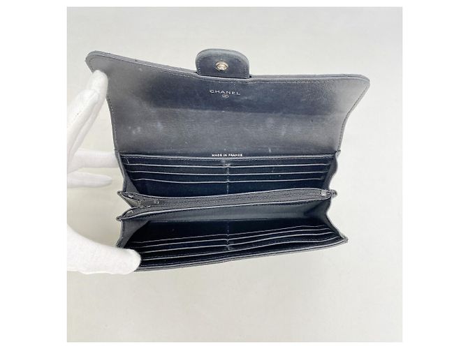 Chanel Matelassé Lambskin Long Wallet Black - view 3
