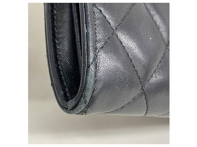 Chanel Matelassé Lambskin Long Wallet Black - view 5