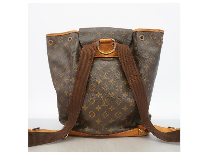 Louis Vuitton Monogram Montsouris GM Backpack Brown - view 12