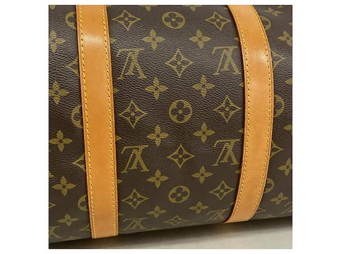 Bolsa Louis Vuitton Boston Monogram Keepall 50 Marrom - vista 10