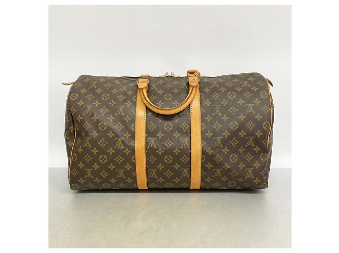 Bolsa Louis Vuitton Boston Monogram Keepall 50 Marrom - vista 11