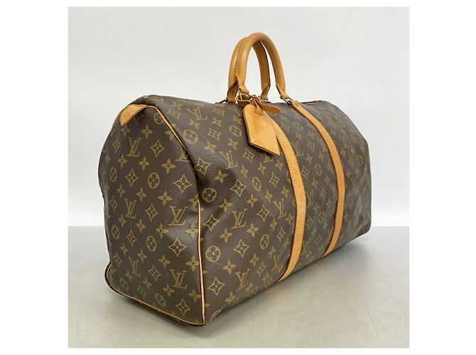 Bolsa Louis Vuitton Boston Monogram Keepall 50 Marrom - vista 2