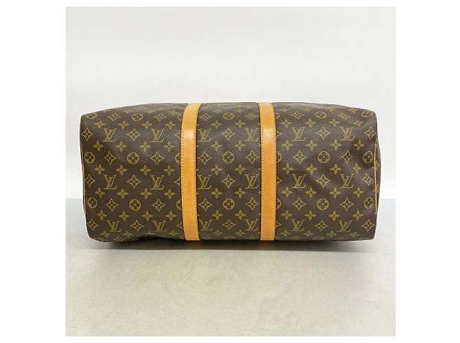 Bolsa Louis Vuitton Boston Monogram Keepall 50 Marrom - vista 3