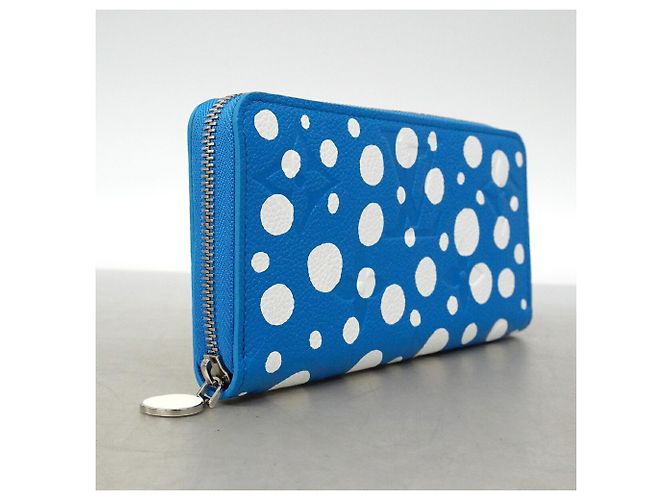 Carteira Longa Louis Vuitton - Monogram Empreinte Infinity Dot Branco Azul - vista 2