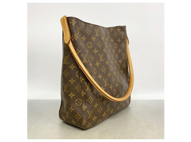 Louis Vuitton Monogram Looping GM Shoulder Bag Brown - view 2