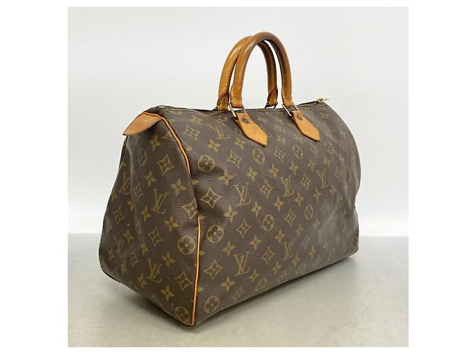 Bolso Louis Vuitton Monogram Speedy 35 Castaño - vista 2