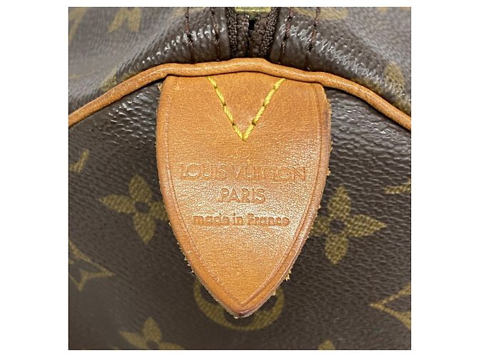 Bolso Louis Vuitton Monogram Speedy 35 Castaño - vista 5