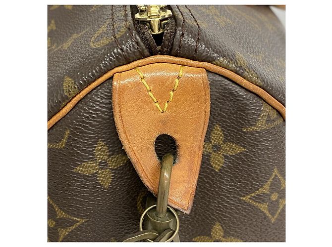 Bolso Louis Vuitton Monogram Speedy 35 Castaño - vista 8