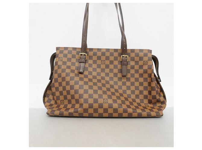 Borsa a tracolla Louis Vuitton Damier Chelsea N51119 Ebene Damier ebene - vista 10