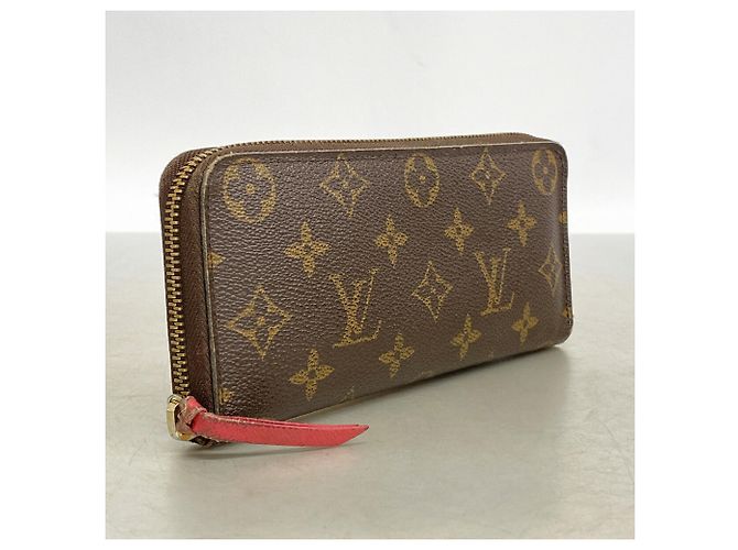 Louis Vuitton Monogram Portefeuille Clemence Long Wallet Marrom Rosa - vista 2