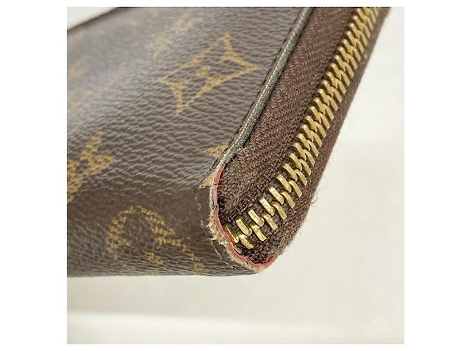 Louis Vuitton Monogram Portefeuille Clemence Long Wallet Marrom Rosa - vista 5