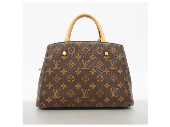 Bolsa Louis Vuitton Monogram Montaigne BB Marrom - vista 10