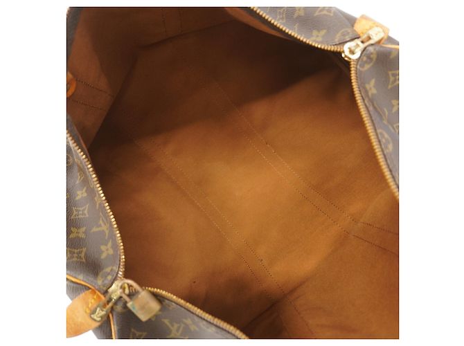 Louis Vuitton Boston Monogram Keepall 50 Castaño - vista 4