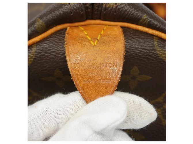 Louis Vuitton Boston Monogram Keepall 50 Castaño - vista 5