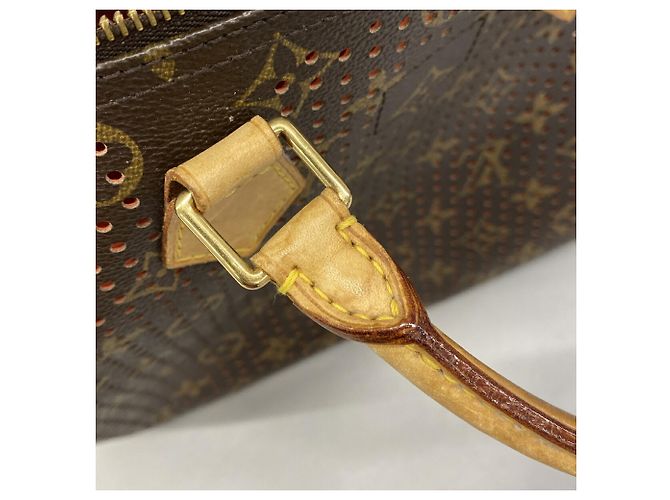 Sac à main Louis Vuitton Monogram Perfo Speedy 30 Orange - vue 9