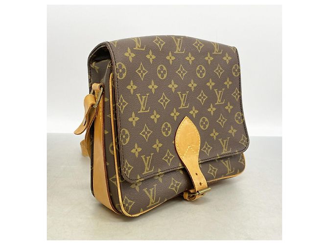 Sac à épaule Louis Vuitton Monogram Cartouchiere GM Marron - vue 2