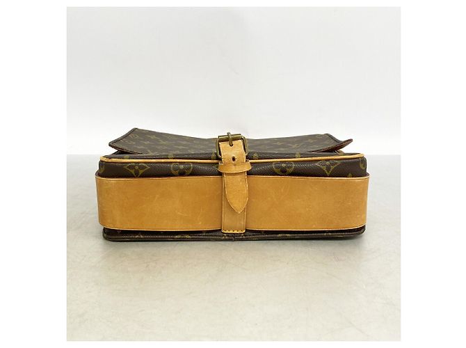 Sac à épaule Louis Vuitton Monogram Cartouchiere GM Marron - vue 3