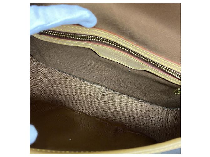 Bolso de hombro Louis Vuitton Monogram Sologne Castaño - vista 4