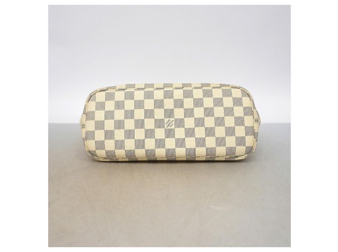 Bolso Tote Louis Vuitton Damier Azur Neverfull PM Blanco - vista 3