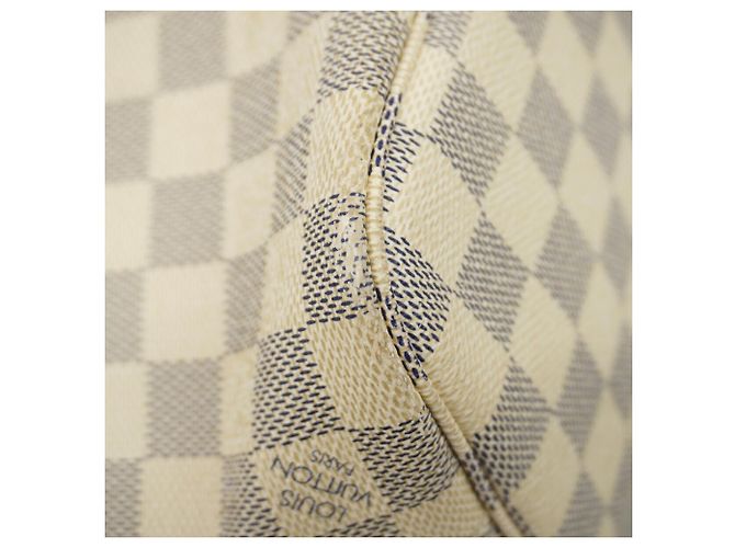 Bolso Tote Louis Vuitton Damier Azur Neverfull PM Blanco - vista 7
