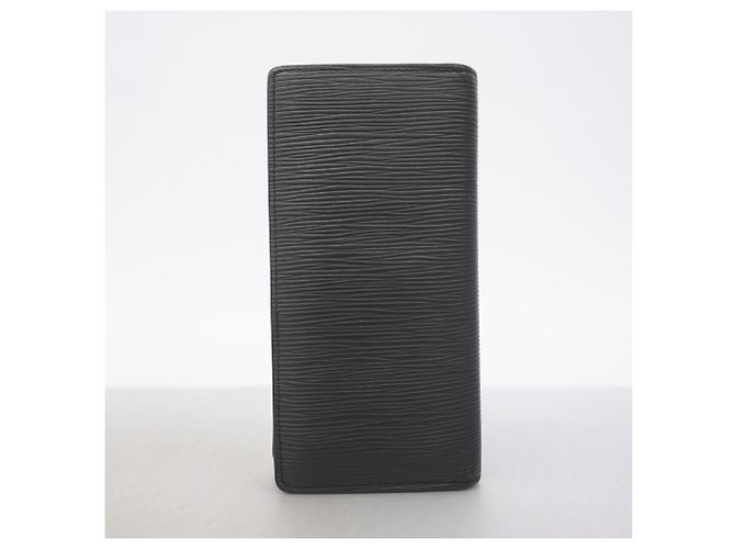 Portafoglio lungo Louis Vuitton Monogram Eclipse in pelle Epi Nero - vista 8